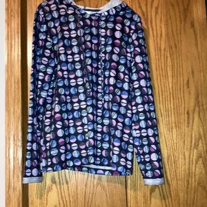 Worn once long sleeve hoodie light weight pull over great over tee or tank